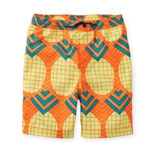 Tea Collection NWT Wax Pineapple Full Length Swim Trunks.